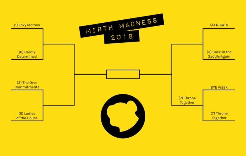 Monkey Business Institute 2018 Mirth Madness tournament bracket