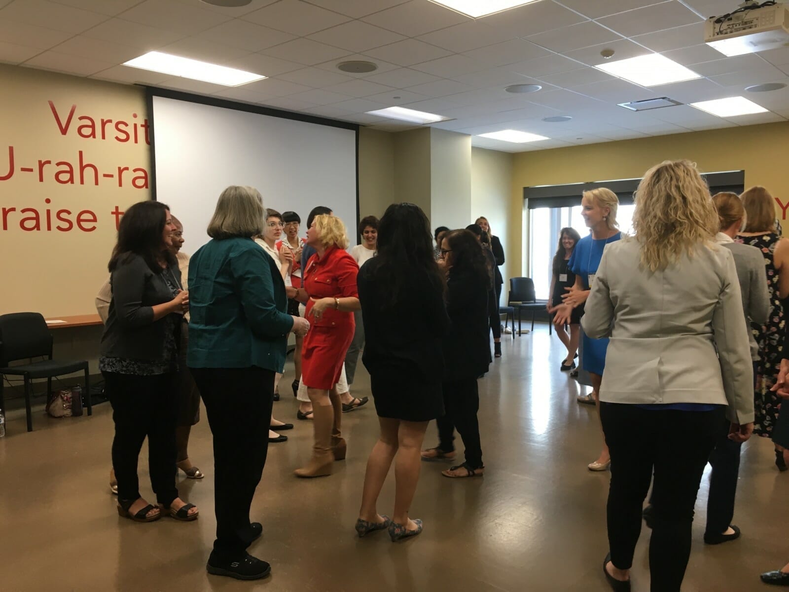 Sheila Robertson teaching a Playshop at the 10th Annual UW-Madison Women & Leadership Symposium.