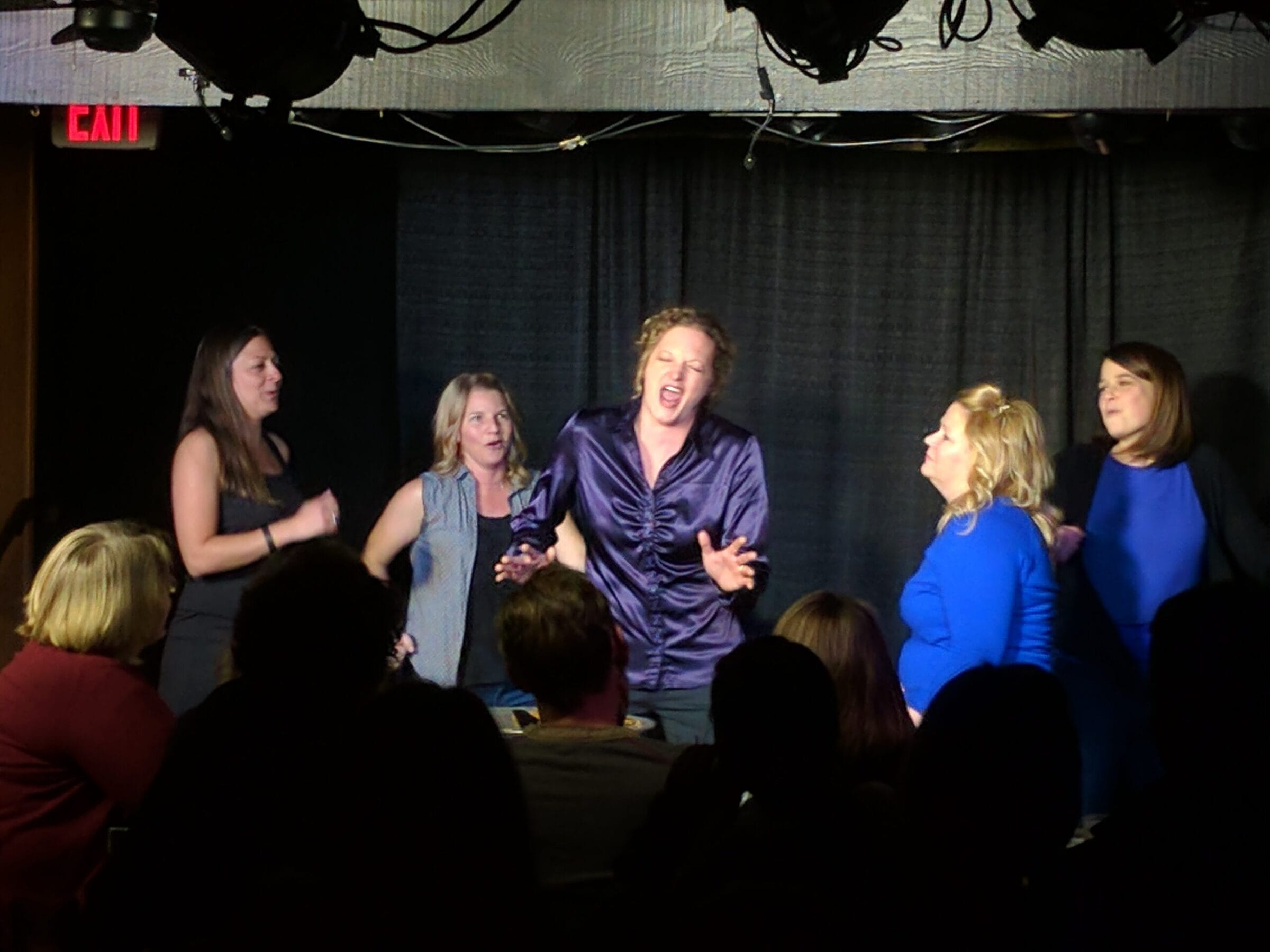 Yes Ma'am Improv Show Performing at The Glass Nickel.
